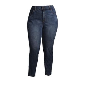 2 pairs of Terra & Sky Women's Plus Size Skinny Jeans